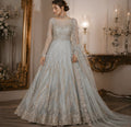 Long Maxi With Dupata Trouser Net Cut dana