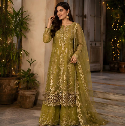 3 Peace Suit Long Shirt Net Cut Dana