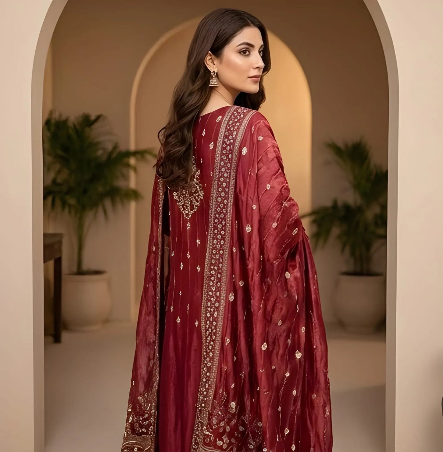 3 Piece Suit Long Shirt Shisha Silk Cut Dana
