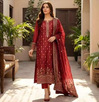3 Piece Suit Long Shirt Shisha Silk Cut Dana