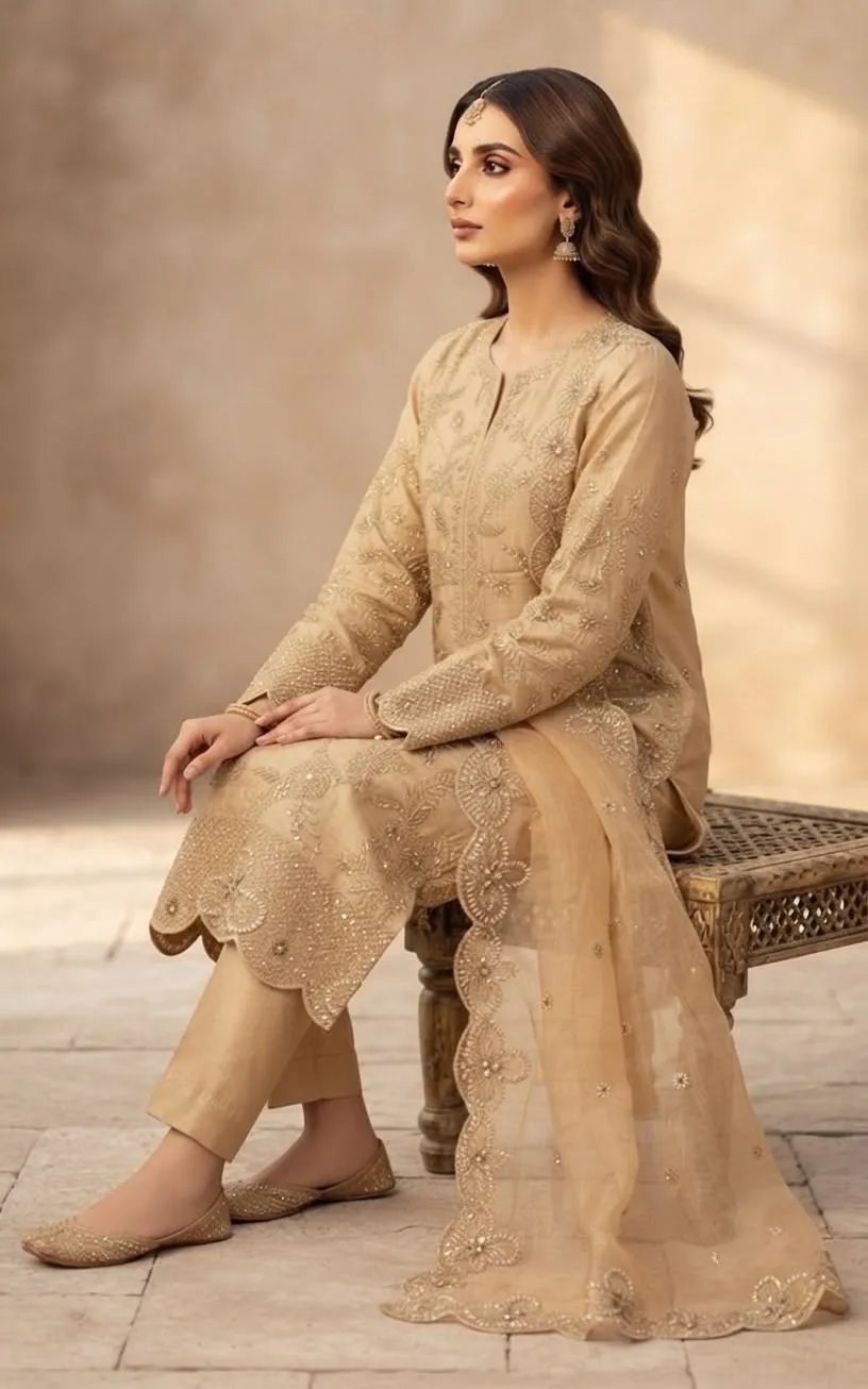 3 Piece Suit Long Shirt Shisha Silk Cut Dana