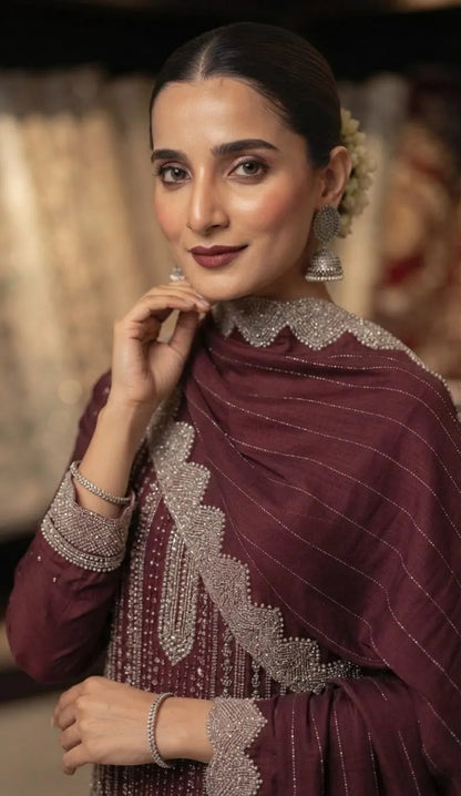 3 Piece Suit Long Shirt Shisha Silk Cut Dana