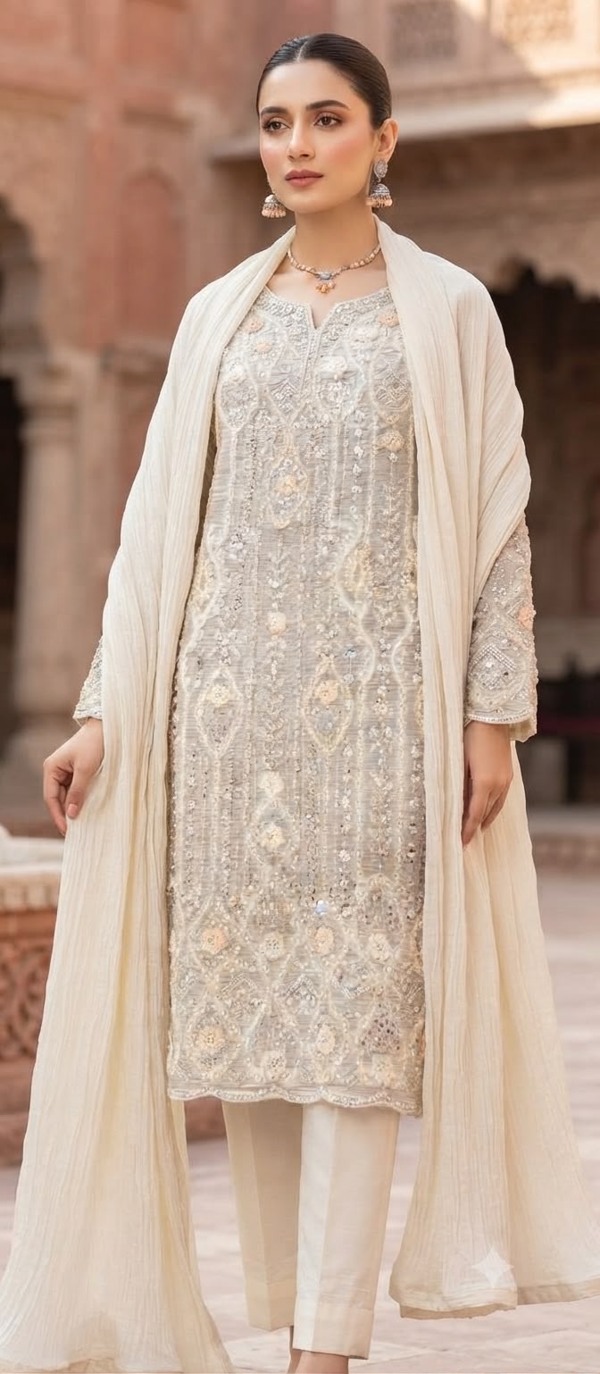 3 Peace Long Shirt Crinkle Silk