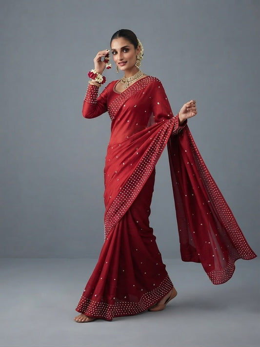 New Indian Saree Shisha Silk