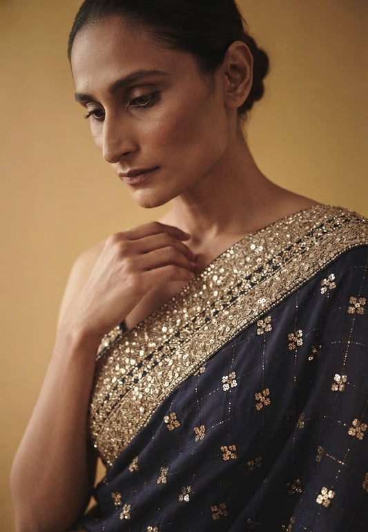 New Indian Shisha Silk Saree