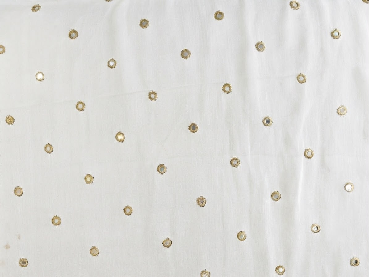 Chiffon White Dupatta (3 Yards)