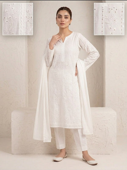 Raw Silk 3-Piece Suit – Long Shirt | All Colors Available