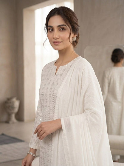 Raw Silk 3-Piece Suit – Long Shirt | All Colors Available