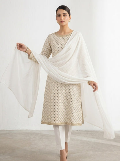 Raw Silk 3-Piece Suit – Long Shirt | All Colors Available